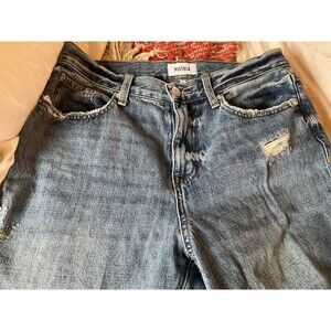 Pistola Presley High Rise Relaxed Roller Distressed Women's Size 28